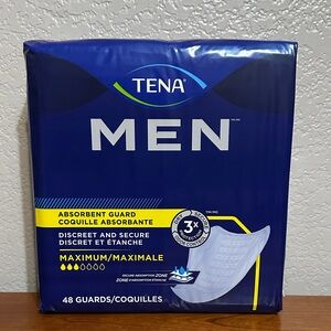 Tena Men 48 Count Guards Maximum Absorbency Incontinence Pads